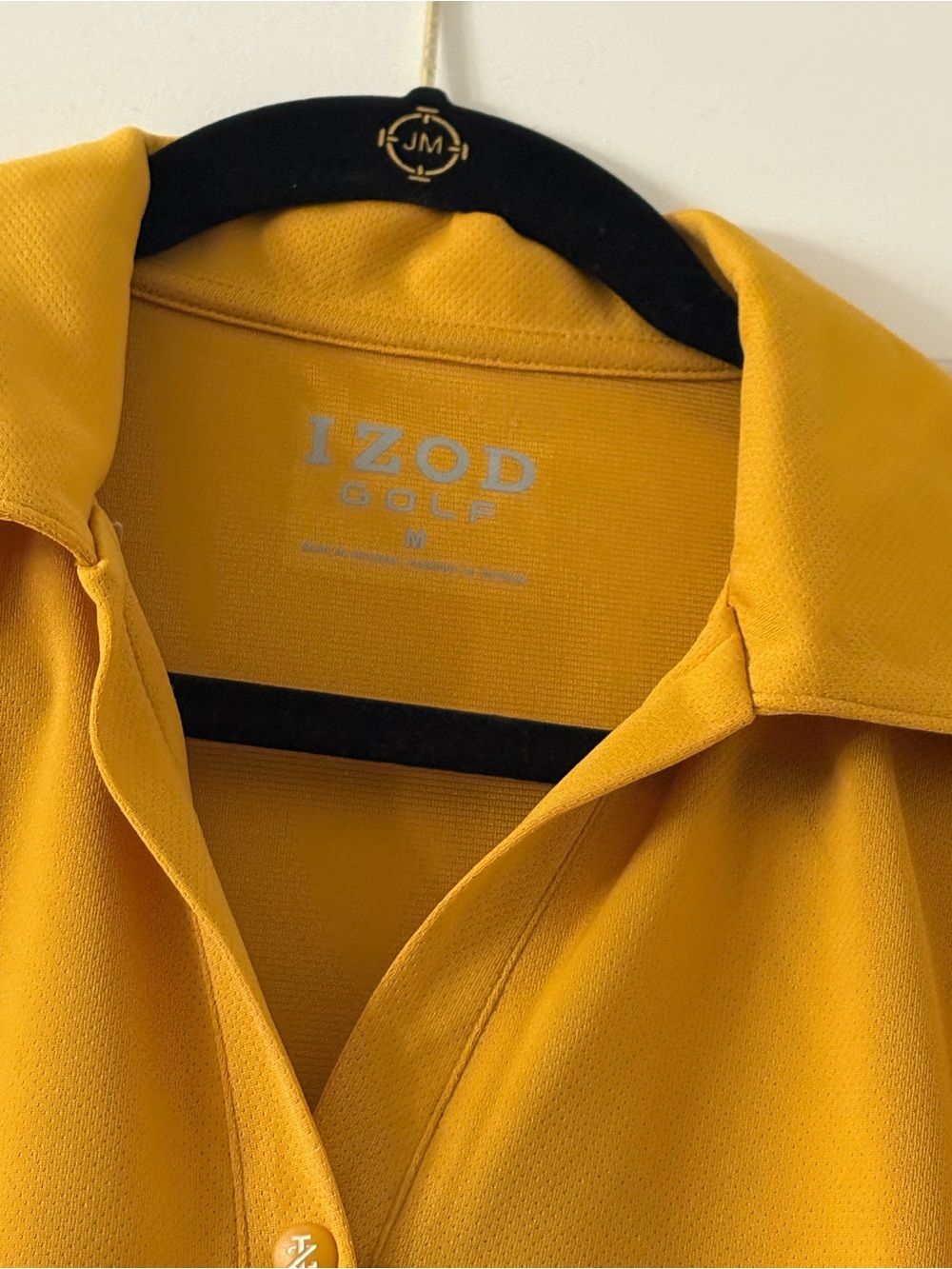 Izod Yellow Golf Polo Shirt